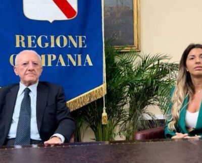 vincenzo de luca e claudia conte