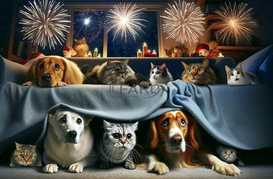 cani e gatti spaventati dai botti di capodanno