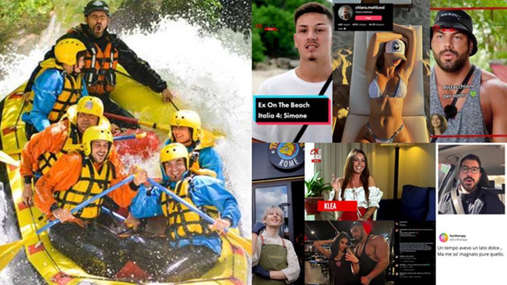 Influencer italiani alla Cascata delle Marmore per una giornata di rafting