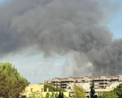 Maxi-incendio tra Ponte Mammolo e Cesano: evacuate 40 persone